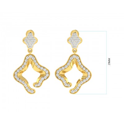 Ilsa Diamond Earrings in Gold
